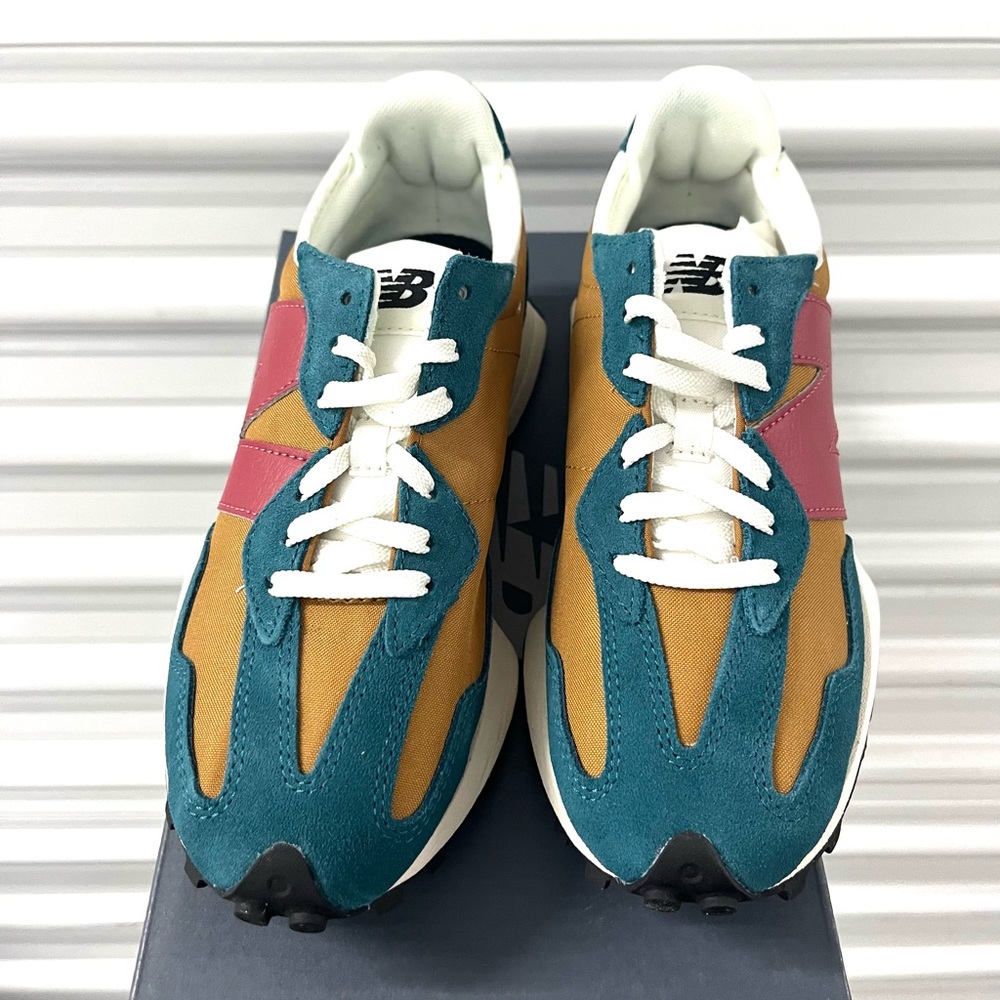 NEW BALANCE 327 Casual Women's Sneakers Shoes Teal Brown Red various sizes - Picture 11 of 11